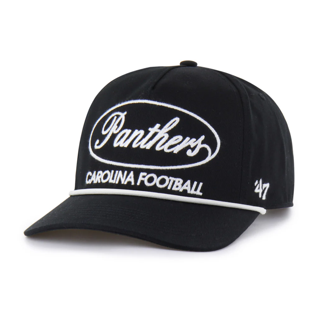 NFL Carolina Panthers '47 Foundational Hitch Snapback Hat - Black - Image 2