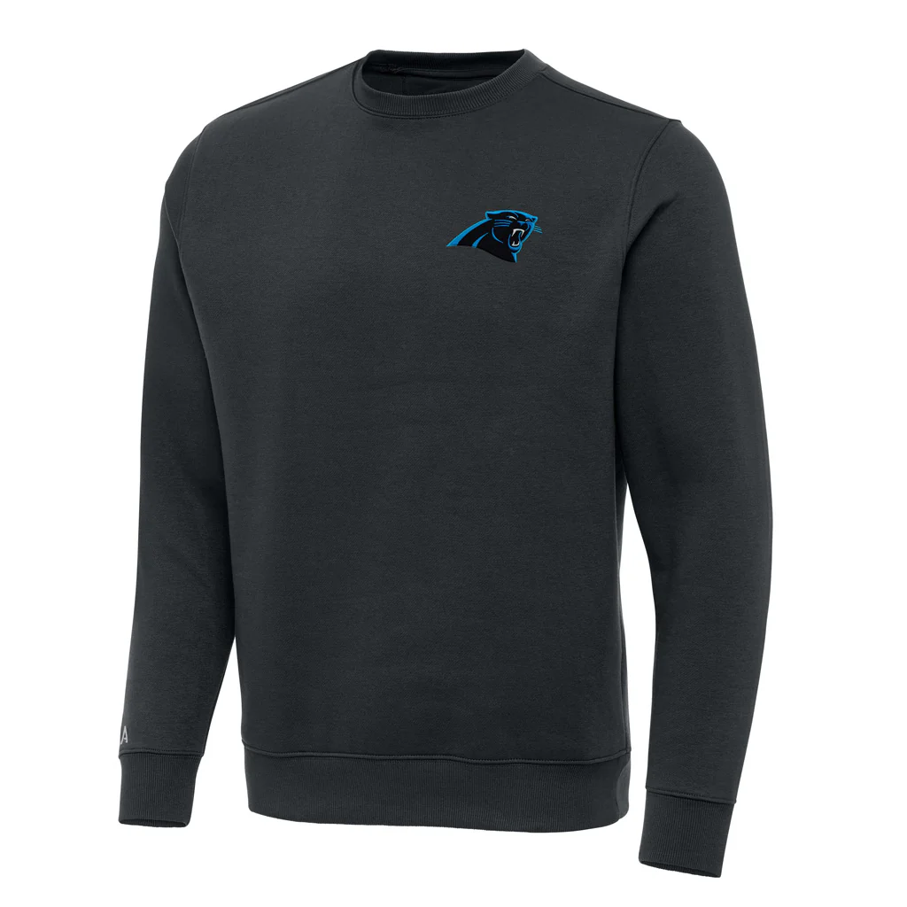 NFL Carolina Panthers Antigua Victory Crewneck Sweater - Charcoal