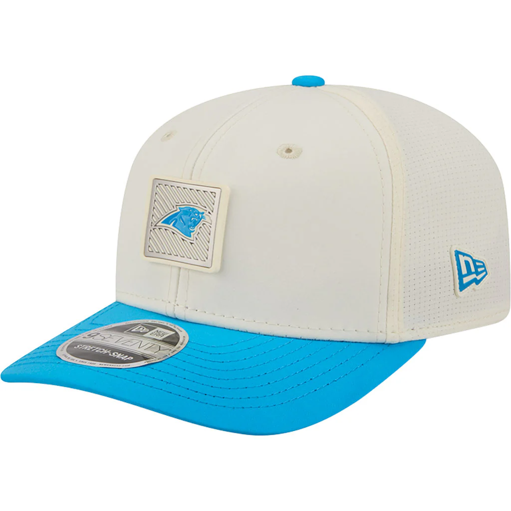 NFL Carolina Panthers New Era 2026 Training 9SEVENTY Stretch Snapback Hat - Cream