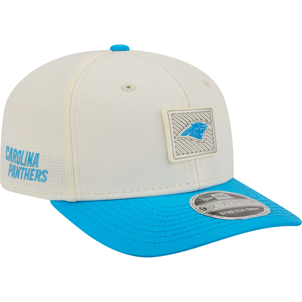 NFL Carolina Panthers New Era 2026 Training 9SEVENTY Stretch Snapback Hat - Cream - Image 2