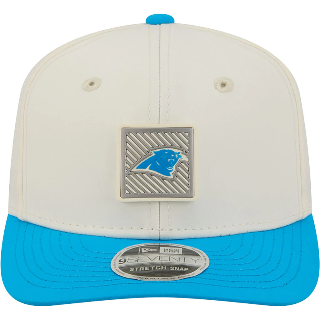 NFL Carolina Panthers New Era 2026 Training 9SEVENTY Stretch Snapback Hat - Cream - Image 3