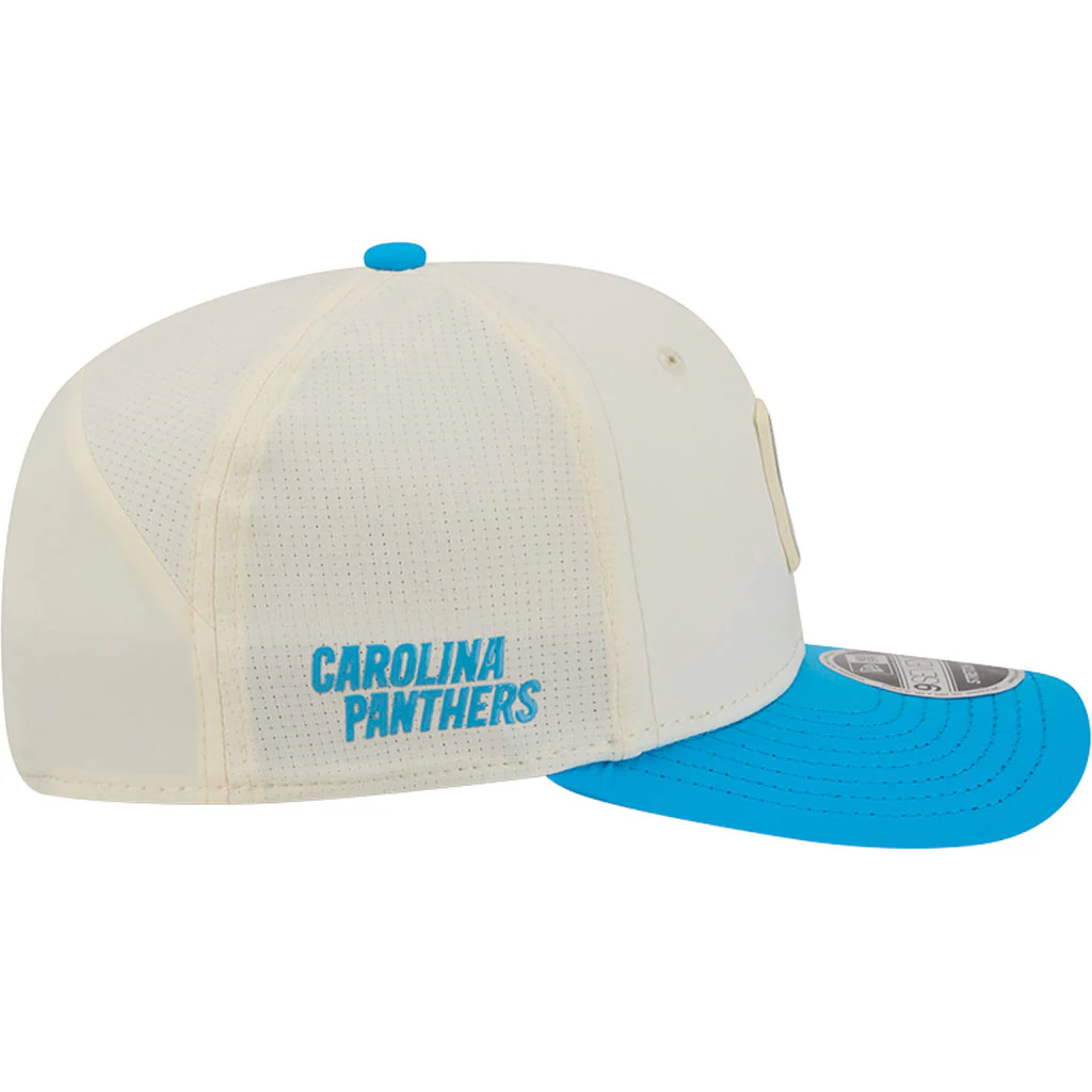 NFL Carolina Panthers New Era 2026 Training 9SEVENTY Stretch Snapback Hat - Cream - Image 5
