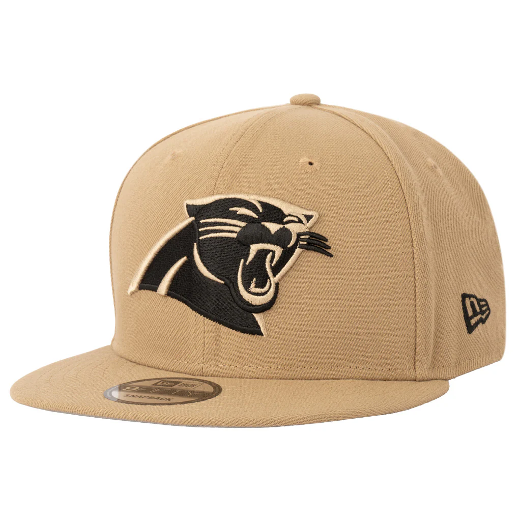 NFL Carolina Panthers New Era Mocha 9FIFTY Snapback Hat - Khaki
