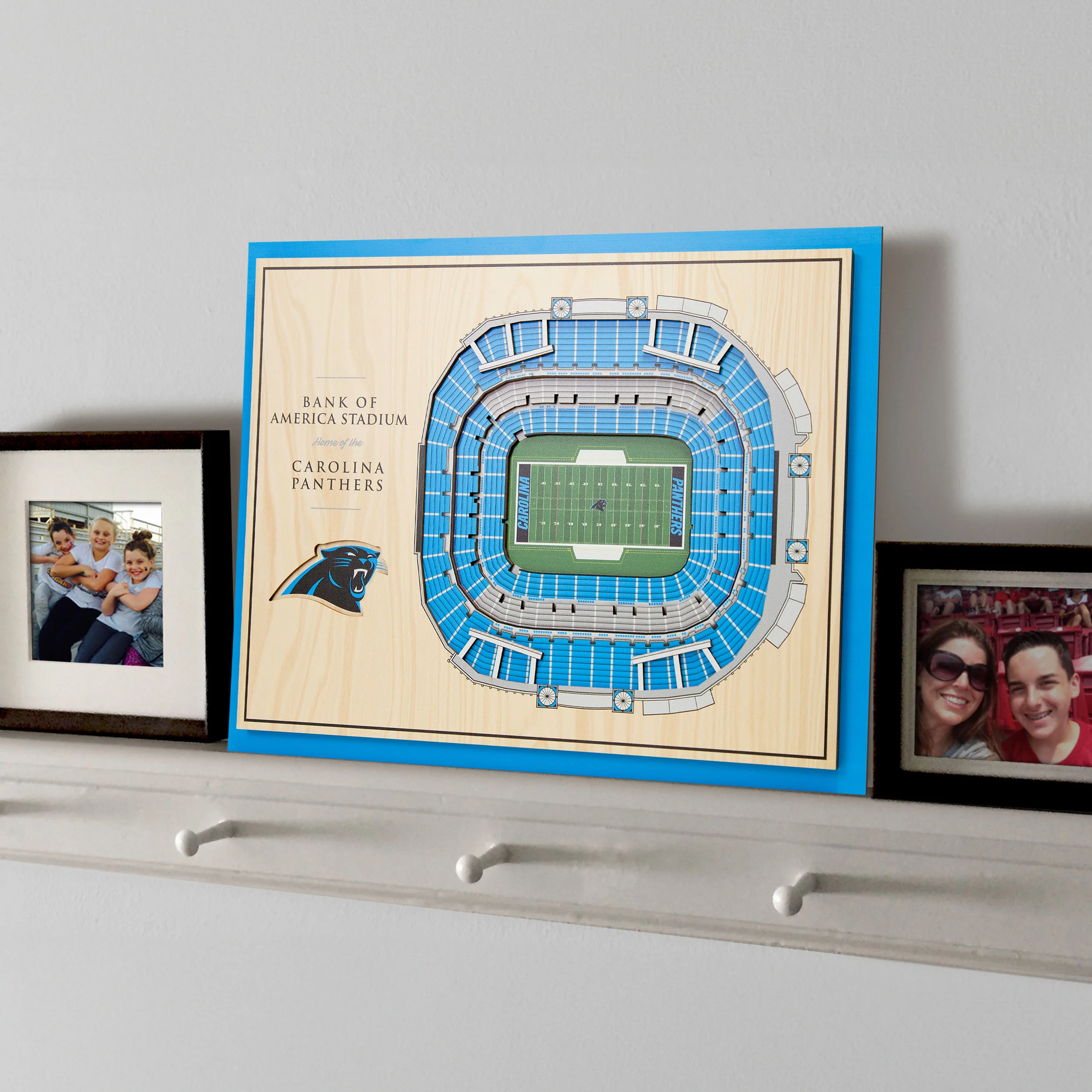 NFL Carolina Panthers You the fan 5-Layer Stadium View Wall Art - Image 2