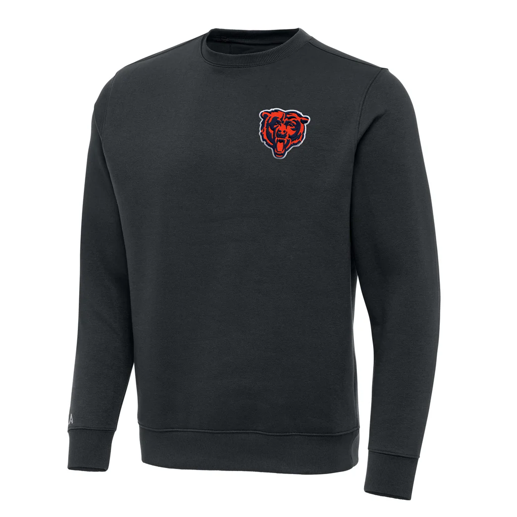 NFL Chicago Bears Antigua Alternate Victory Crewneck Sweater - Charcoal