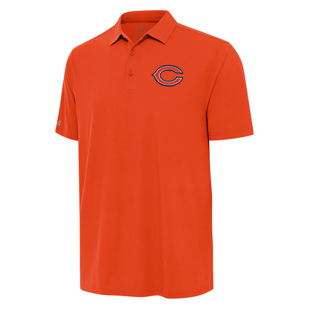 NFL Chicago Bears Antigua Era Polo - Orange