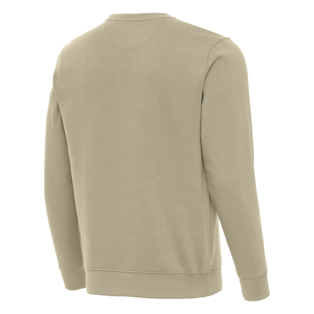 NFL Chicago Bears Antigua Full Front Alternate Victory Crewneck Sweater - Khaki - Image 2