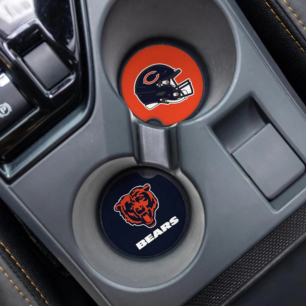 NFL Chicago Bears Evergreen 2-Pack Car Coasters - Image 2