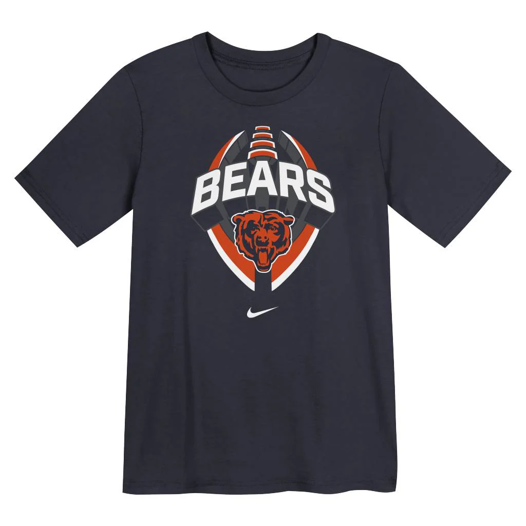 NFL Chicago Bears Kids Nike Icon T-Shirt - Navy - Image 2