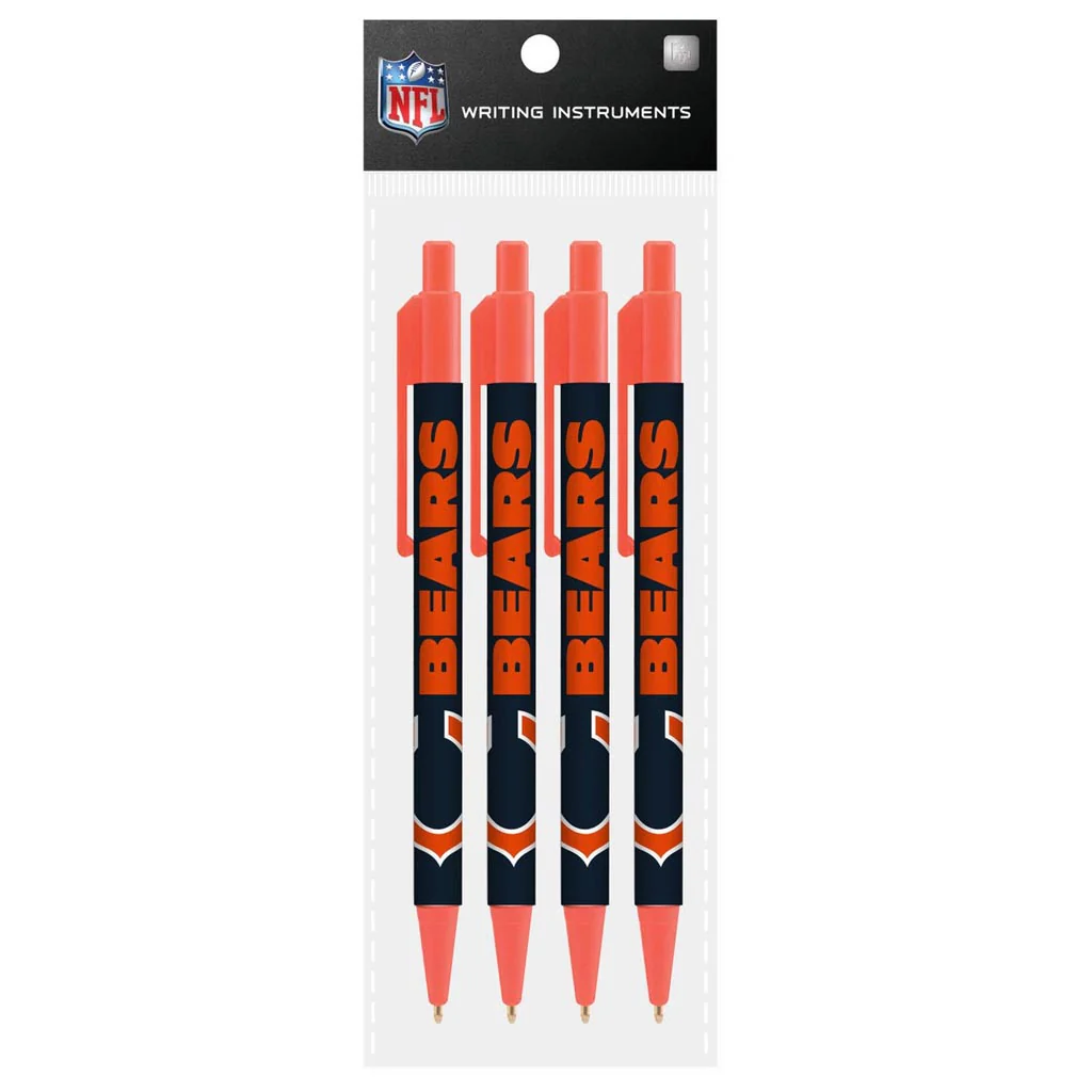 NFL Chicago Bears Mojo 4-Pack Retractable Pens