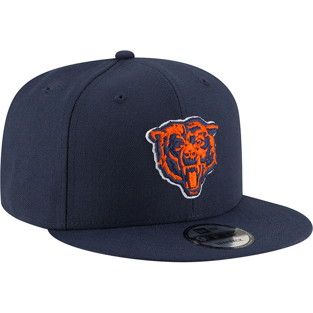 NFL Chicago Bears New Era Basic OTC 9FIFTY Snapback Hat - Navy - Image 2