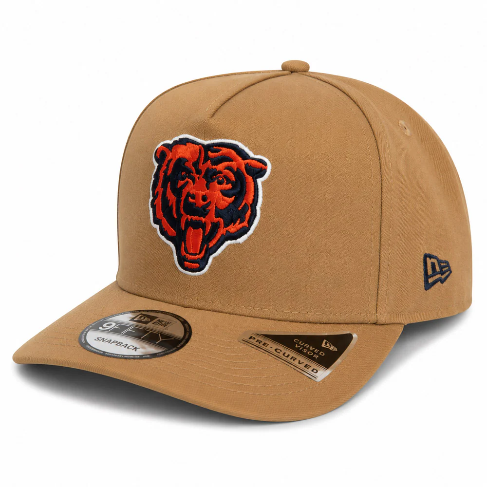 NFL Chicago Bears New Era Khaki 9FIFTY A-Frame Snapback Hat - Khaki