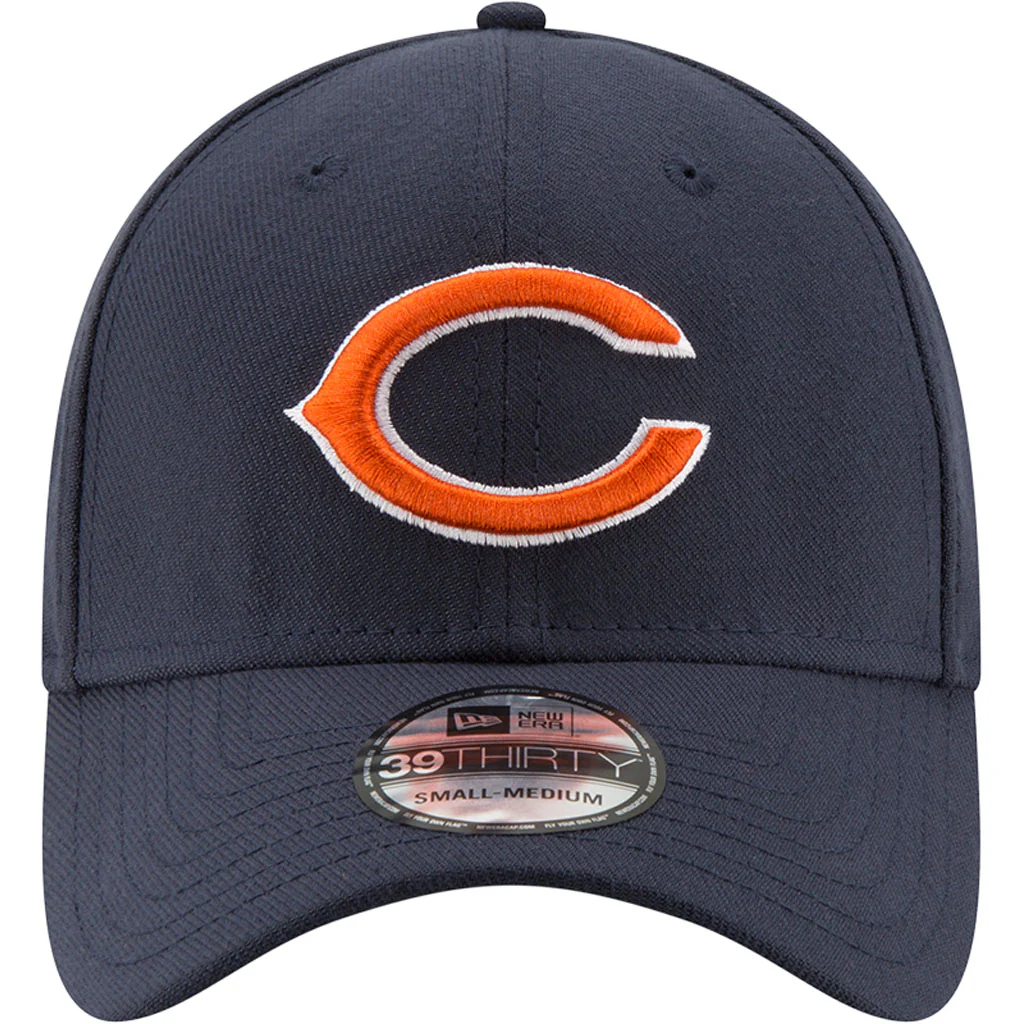 NFL Chicago Bears New Era Team Classic 39THIRTY Flex Fit Hat - Navy - Image 3
