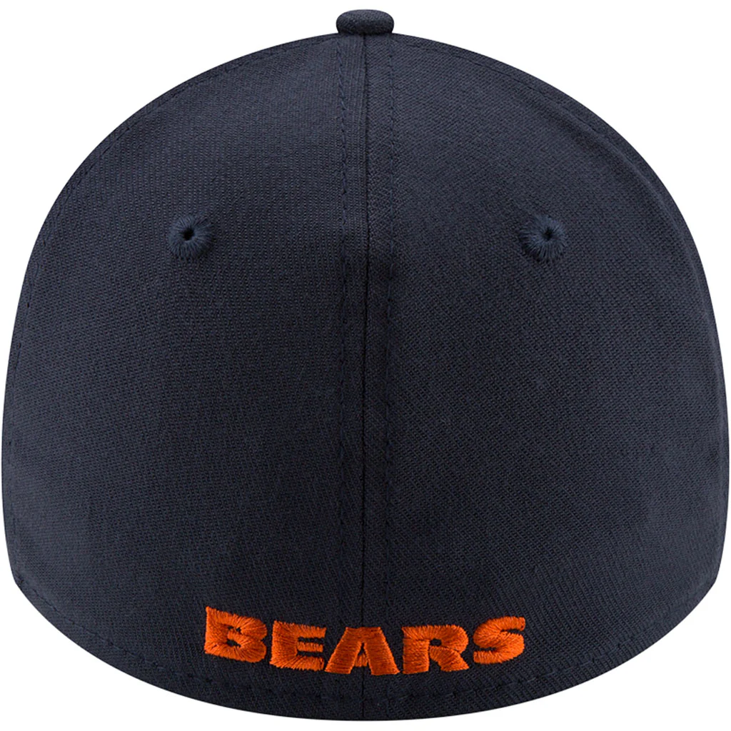 NFL Chicago Bears New Era Team Classic 39THIRTY Flex Fit Hat - Navy - Image 4