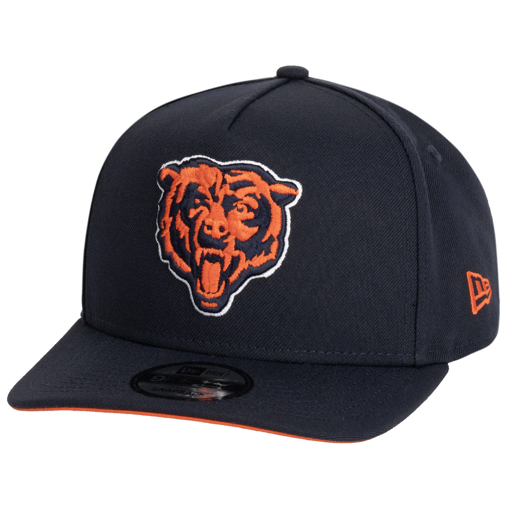 NFL Chicago Bears New Era Team Undervisor 9FIFTY A-Frame Snapback Hat - Navy - Image 2