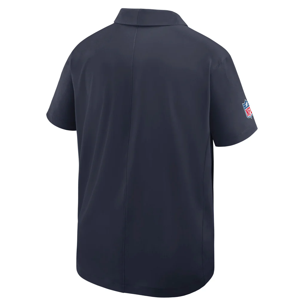 NFL Chicago Bears Nike 2025 Dri-Fit Sideline Woven Polo - Navy - Image 3