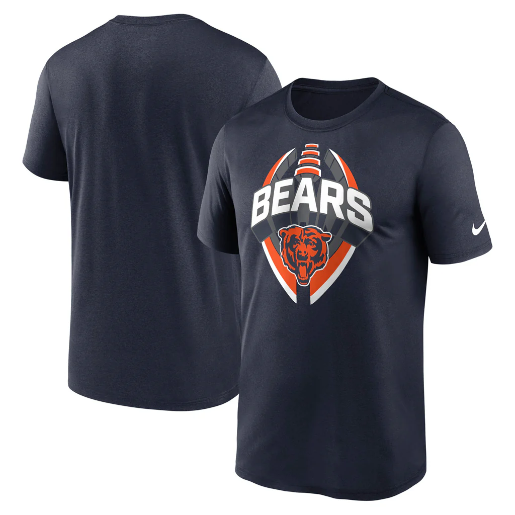 NFL Chicago Bears Nike 2025 Icon Legend T-Shirt - Navy