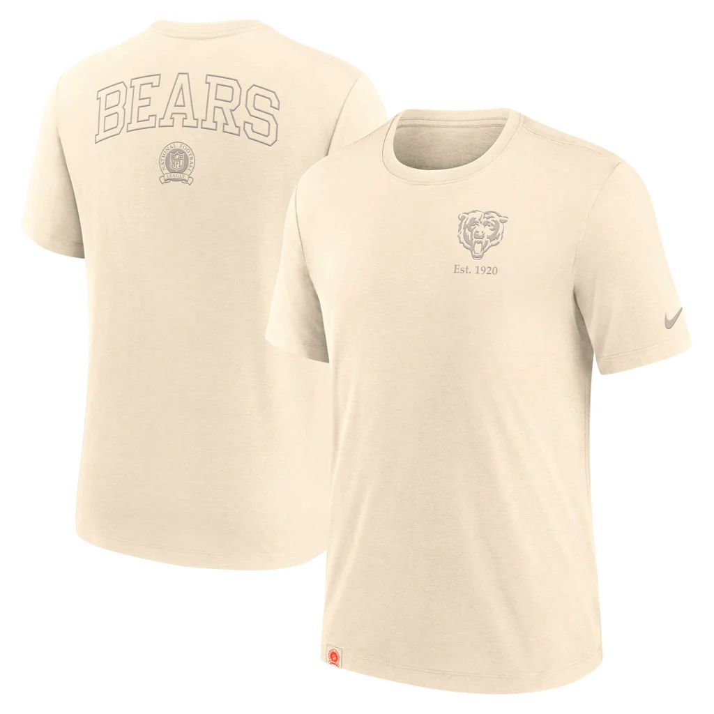 NFL Chicago Bears Nike Glory Triblend T-Shirt - Natural
