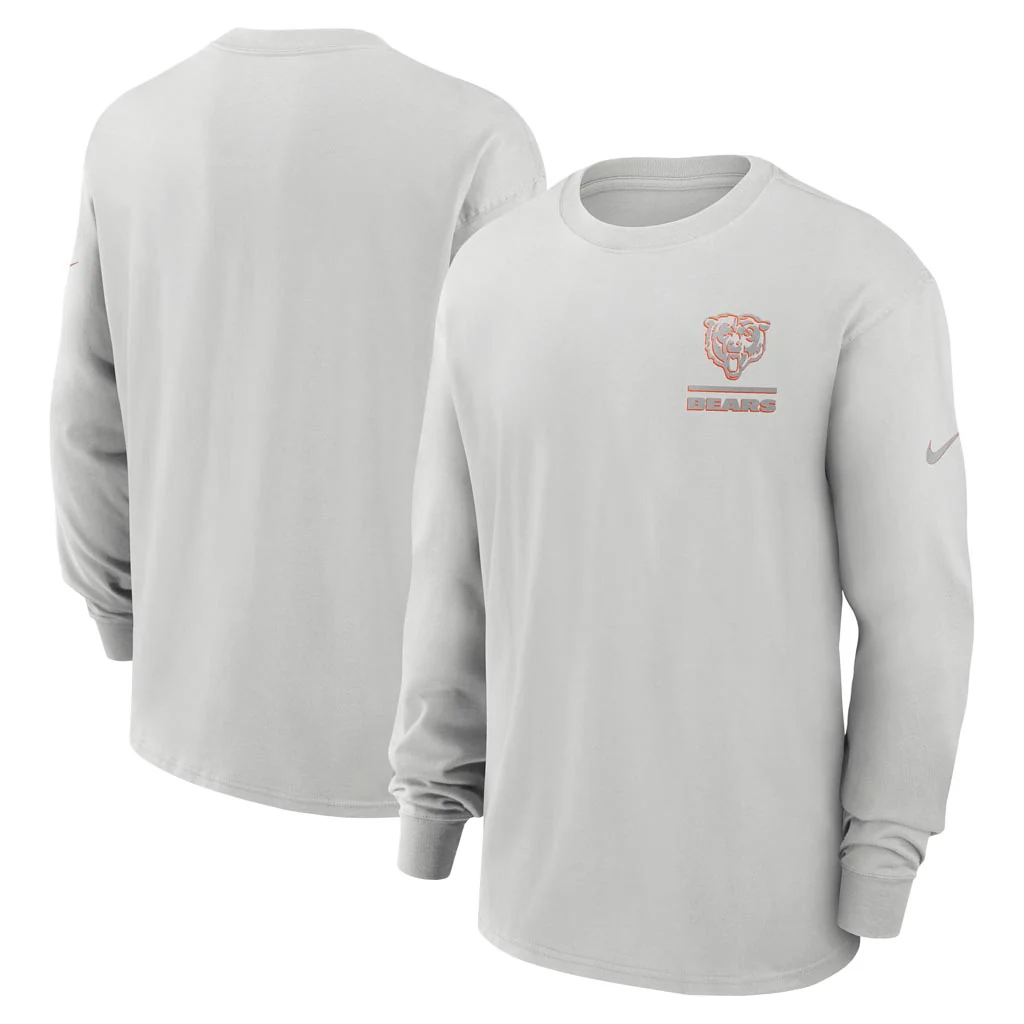 NFL Chicago Bears Nike Heavy Max90 Long Sleeve T-Shirt - Gray