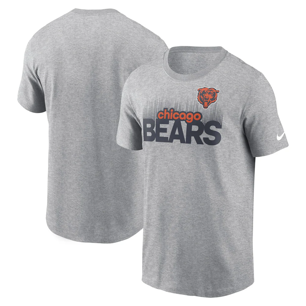 NFL Chicago Bears Nike Local Essential T-Shirt - Heather Gray