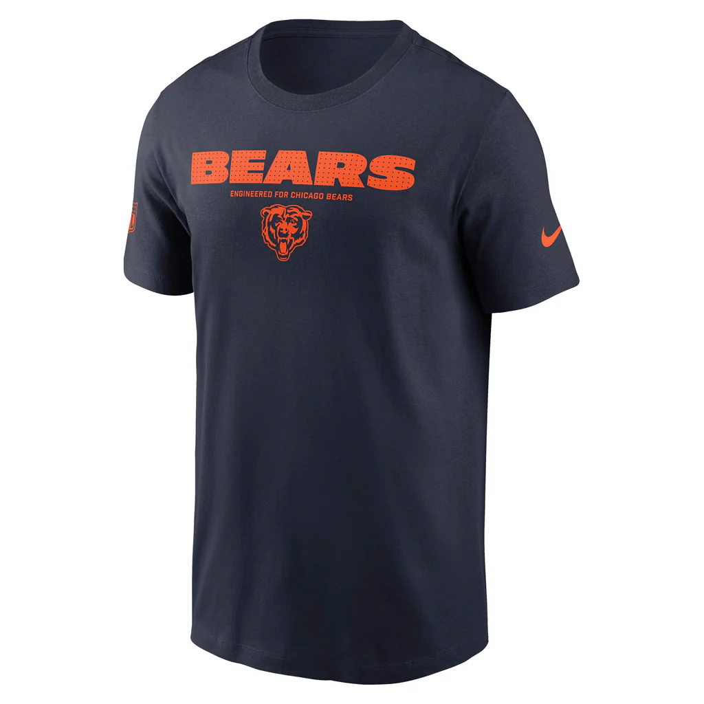 NFL Chicago Bears Nike Team Issue T-Shirt - Navy - Image 2