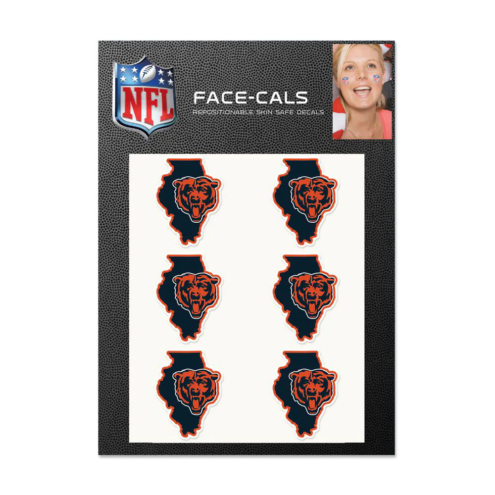 NFL Chicago Bears WinCraft 6-Pack State Logo Face-Cals
