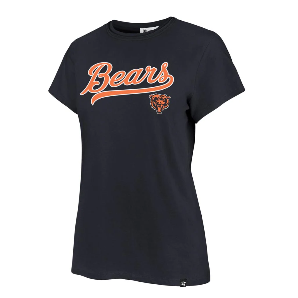 NFL Chicago Bears Women's '47 Tail Sweep Frankie T-Shirt - Navy - Image 2