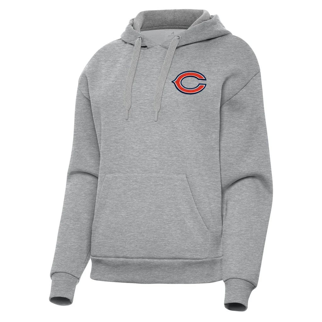 NFL Chicago Bears Women's Antigua Victory Pullover Hoodie - Heather gray