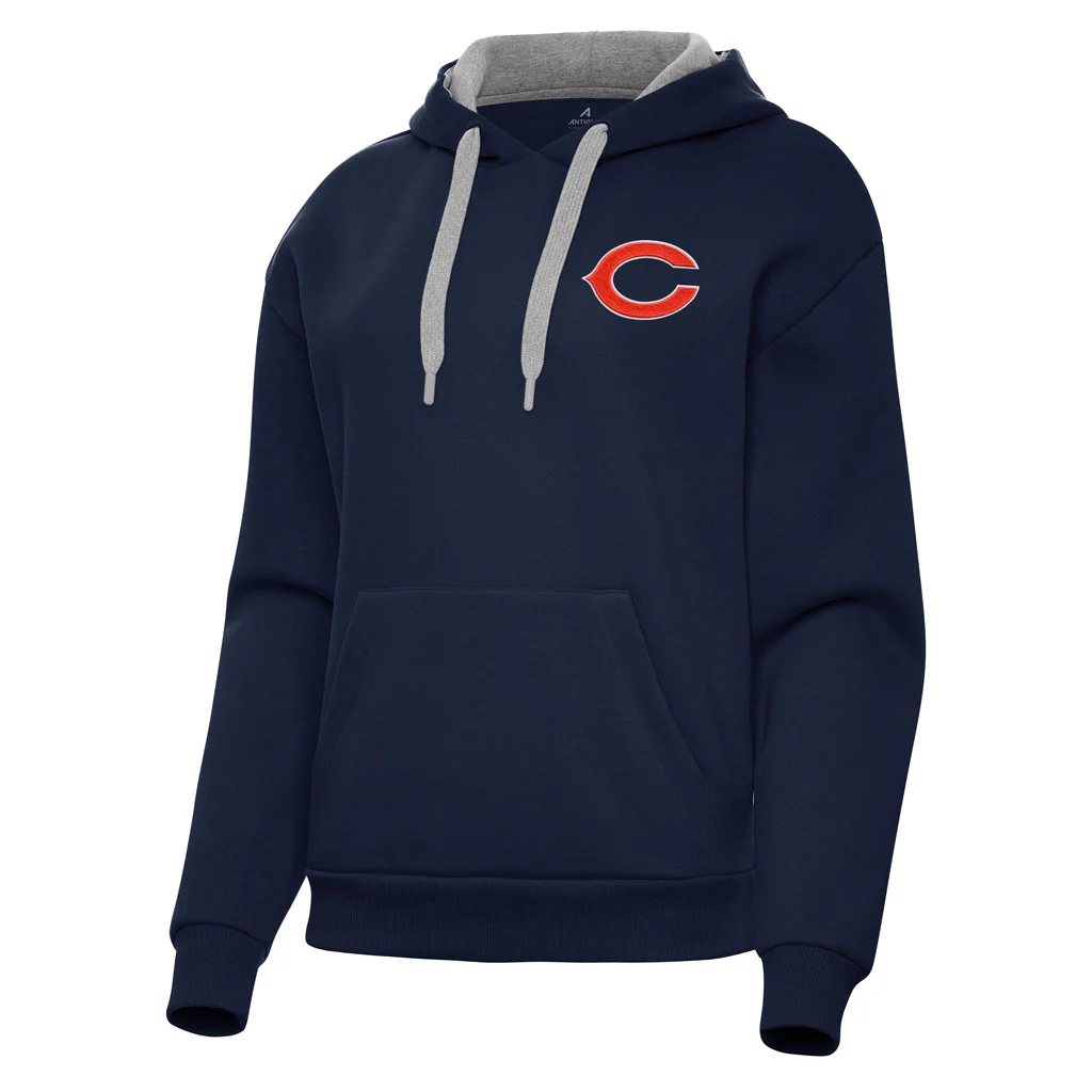 NFL Chicago Bears Women's Antigua Victory Pullover Hoodie - Navy