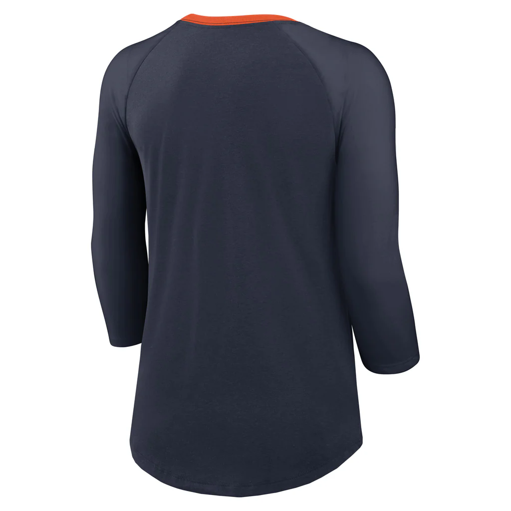 NFL Chicago Bears Women's Nike Fashion 3/4 Sleeve T-Shirt - Navy - Image 3