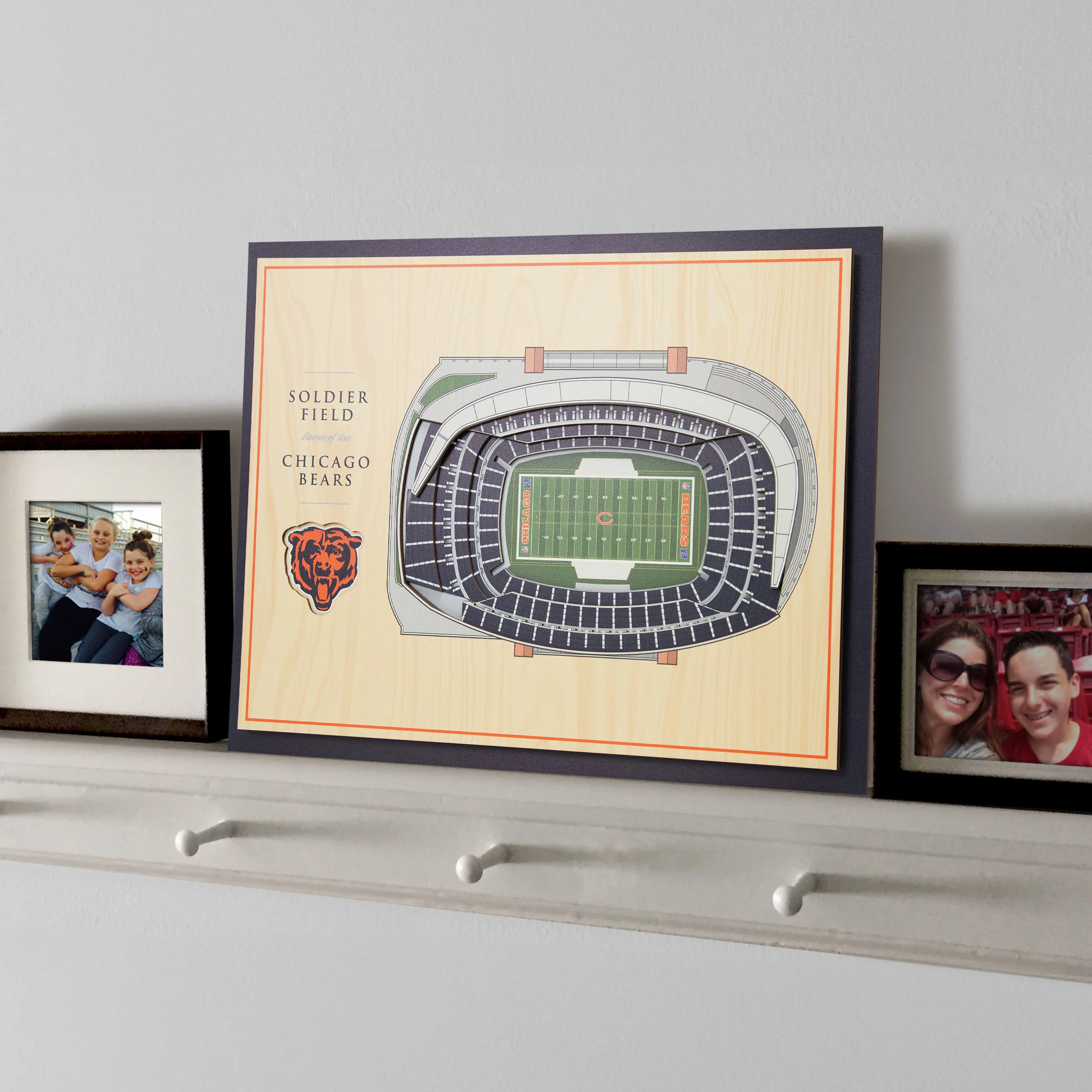 NFL Chicago Bears You the fan 5-Layer Stadium View Wall Art - Image 2