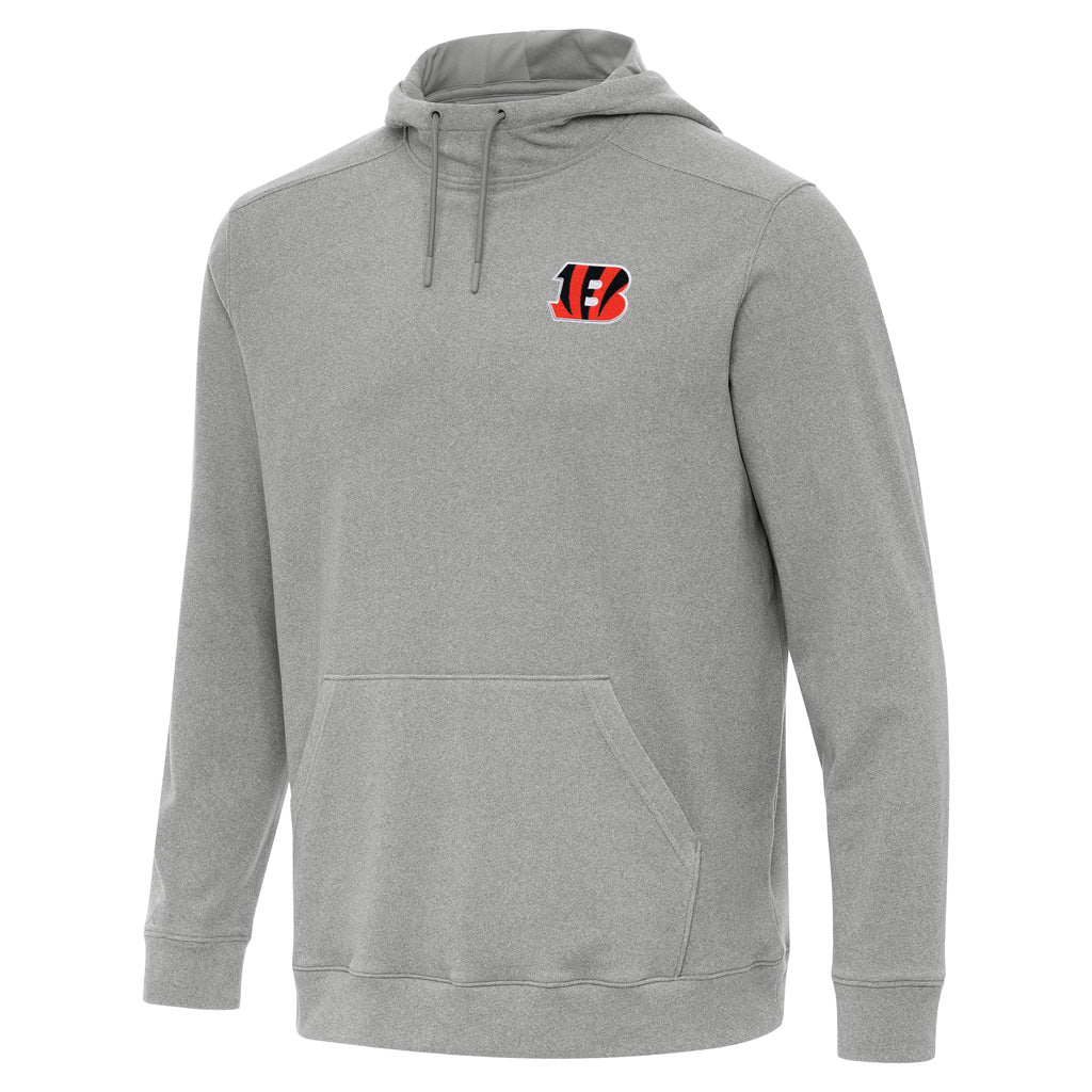 NFL Cincinnati Bengals Antigua Cloud Pullover Hoodie - Heather gray