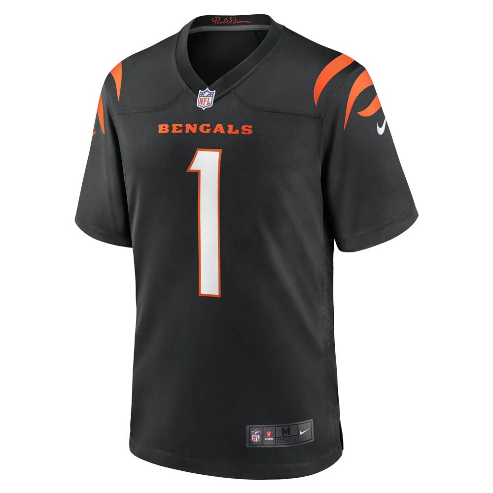 NFL Cincinnati Bengals Ja'Marr Chase Nike Home Game Jersey - Black