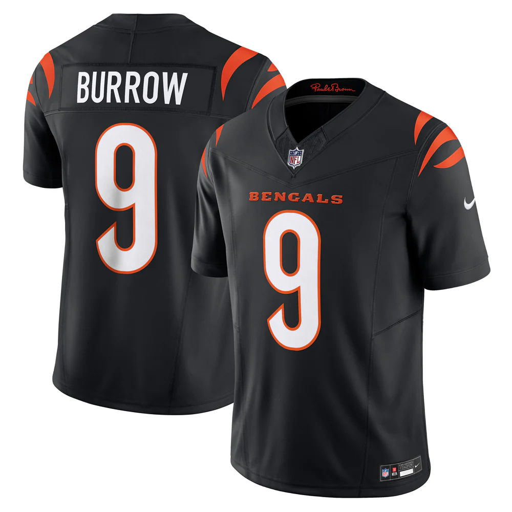 NFL Cincinnati Bengals Joe Burrow Nike Home Vapor F.U.S.E Limited Jersey - Black