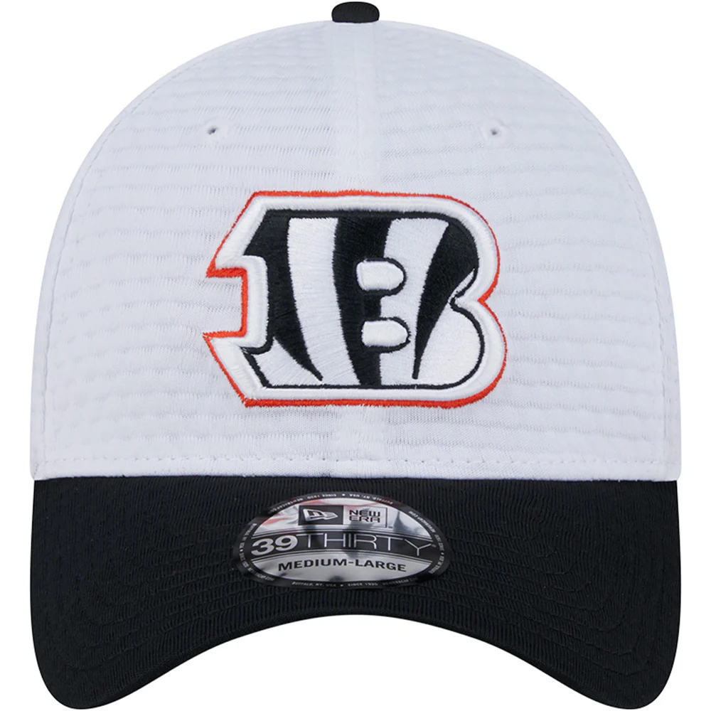 NFL Cincinnati Bengals New Era 2024 Training 39THIRTY Flex Fit Hat - White - Image 3