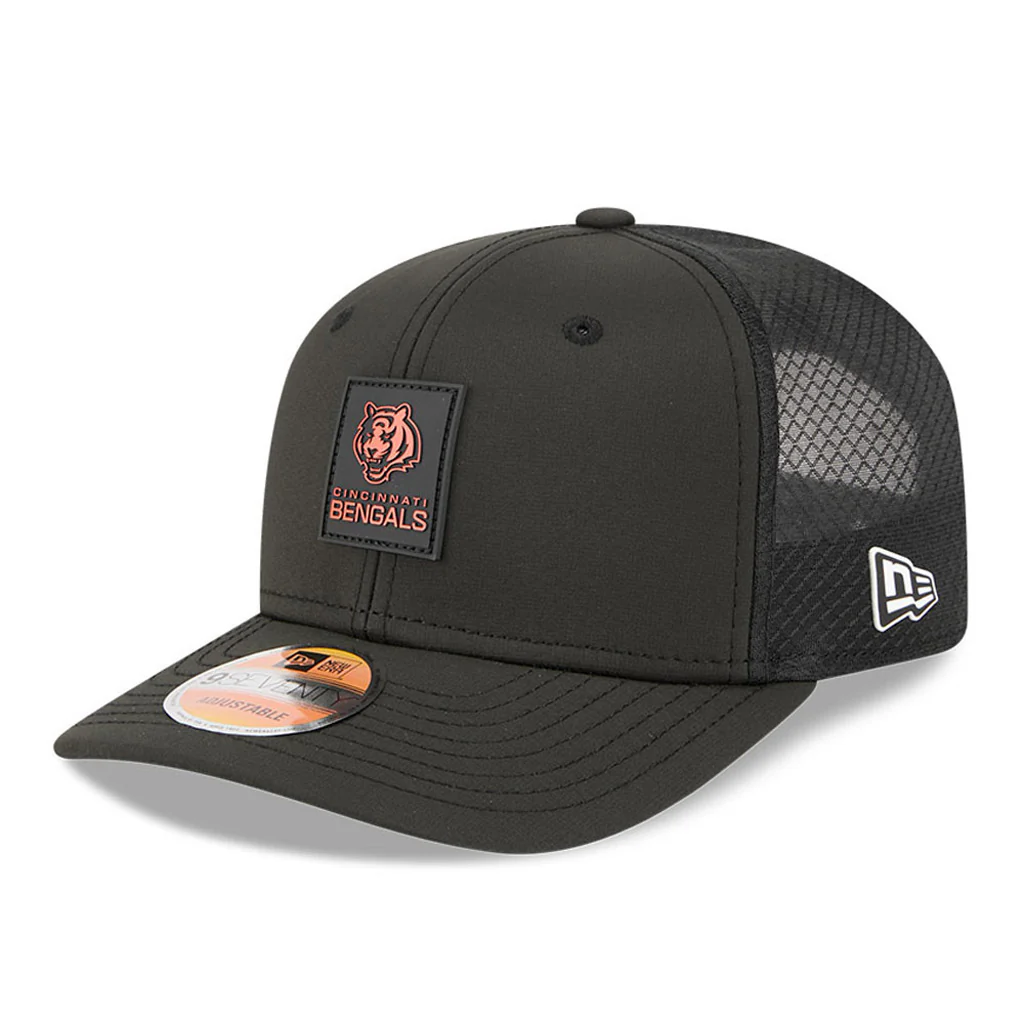 NFL Cincinnati Bengals New Era 2025 Sideline 9SEVENTY Stretch-Snapback Hat - Black