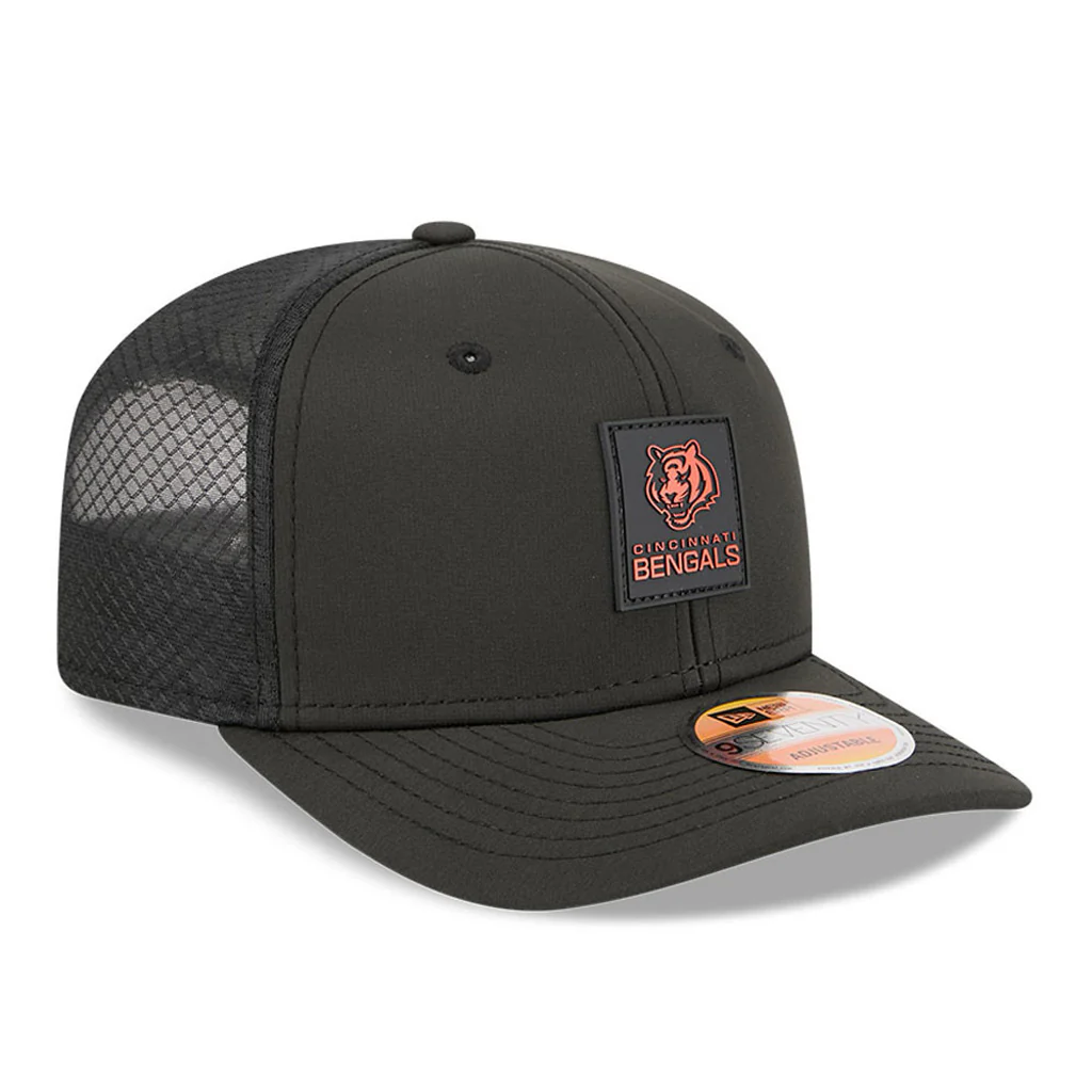 NFL Cincinnati Bengals New Era 2025 Sideline 9SEVENTY Stretch-Snapback Hat - Black - Image 2