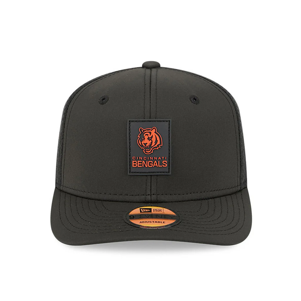 NFL Cincinnati Bengals New Era 2025 Sideline 9SEVENTY Stretch-Snapback Hat - Black - Image 3