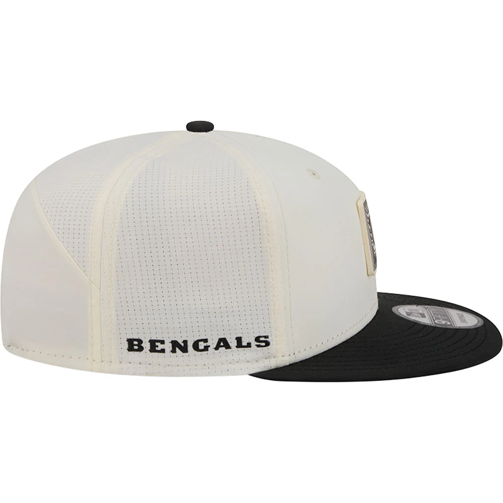NFL Cincinnati Bengals New Era 2026 Training 9FIFTY Snapback Hat - Cream - Image 5