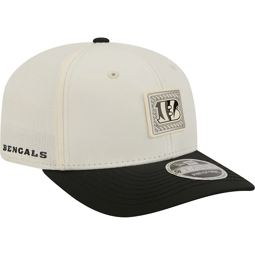 NFL Cincinnati Bengals New Era 2026 Training 9SEVENTY Stretch Snapback Hat - Cream - Image 2