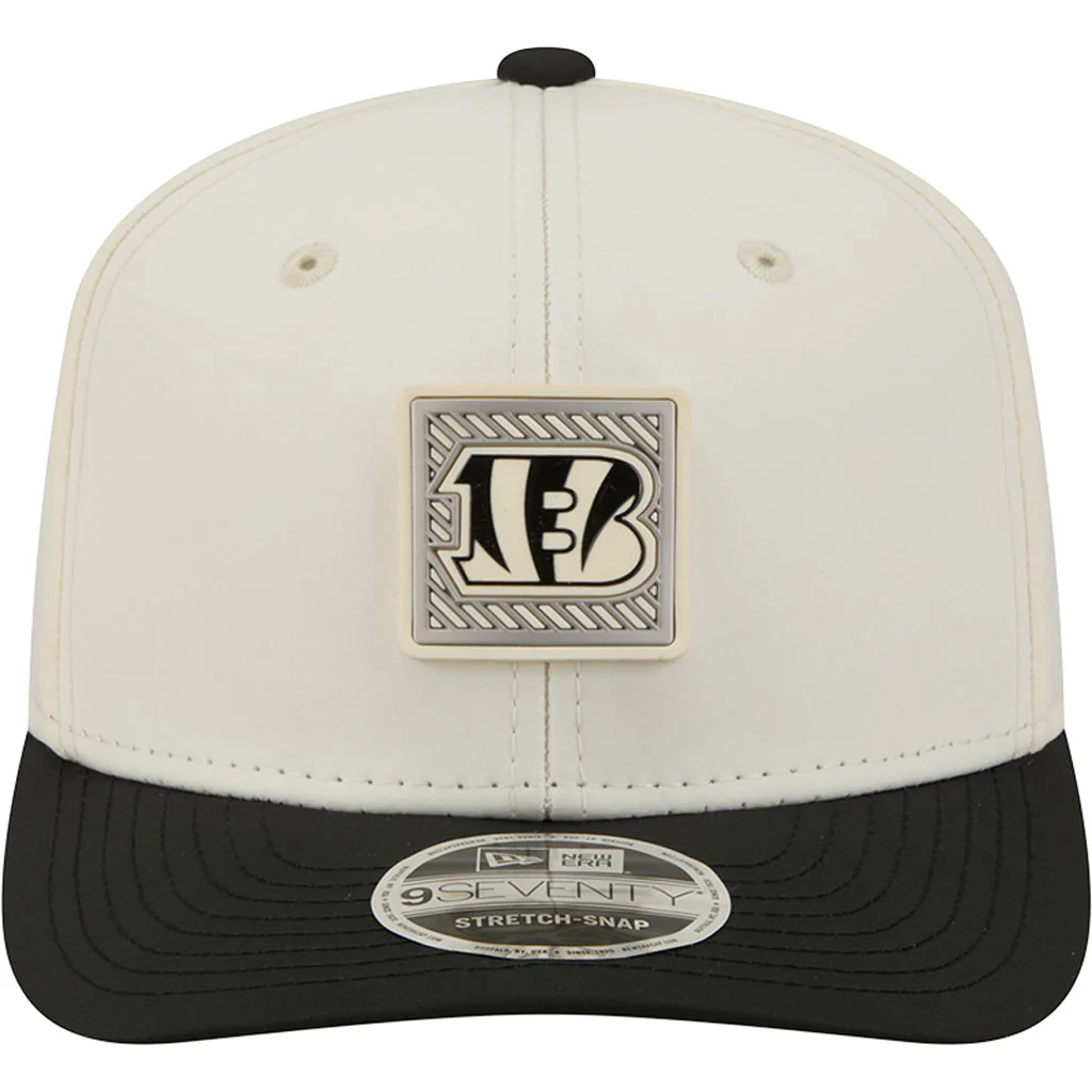 NFL Cincinnati Bengals New Era 2026 Training 9SEVENTY Stretch Snapback Hat - Cream - Image 3