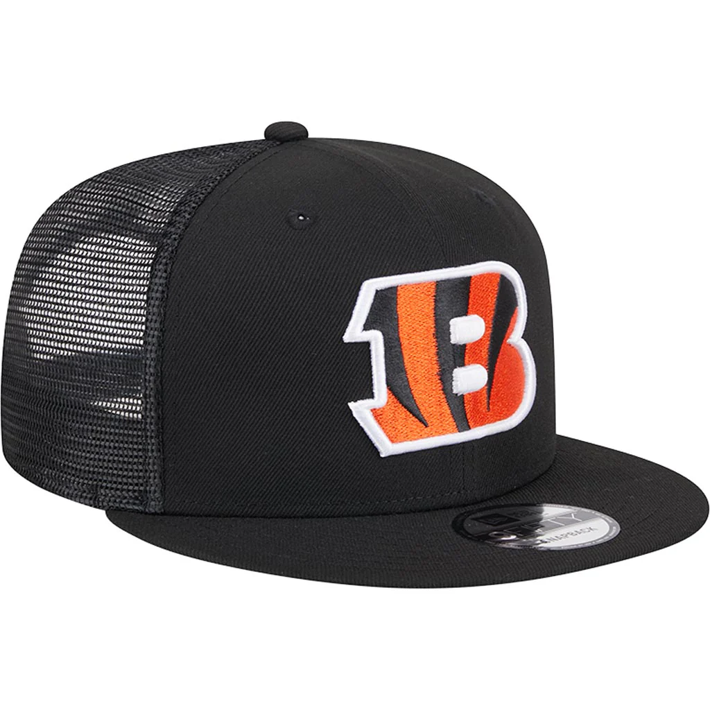 NFL Cincinnati Bengals New Era 9FIFTY Snapback Trucker Hat - Black - Image 2