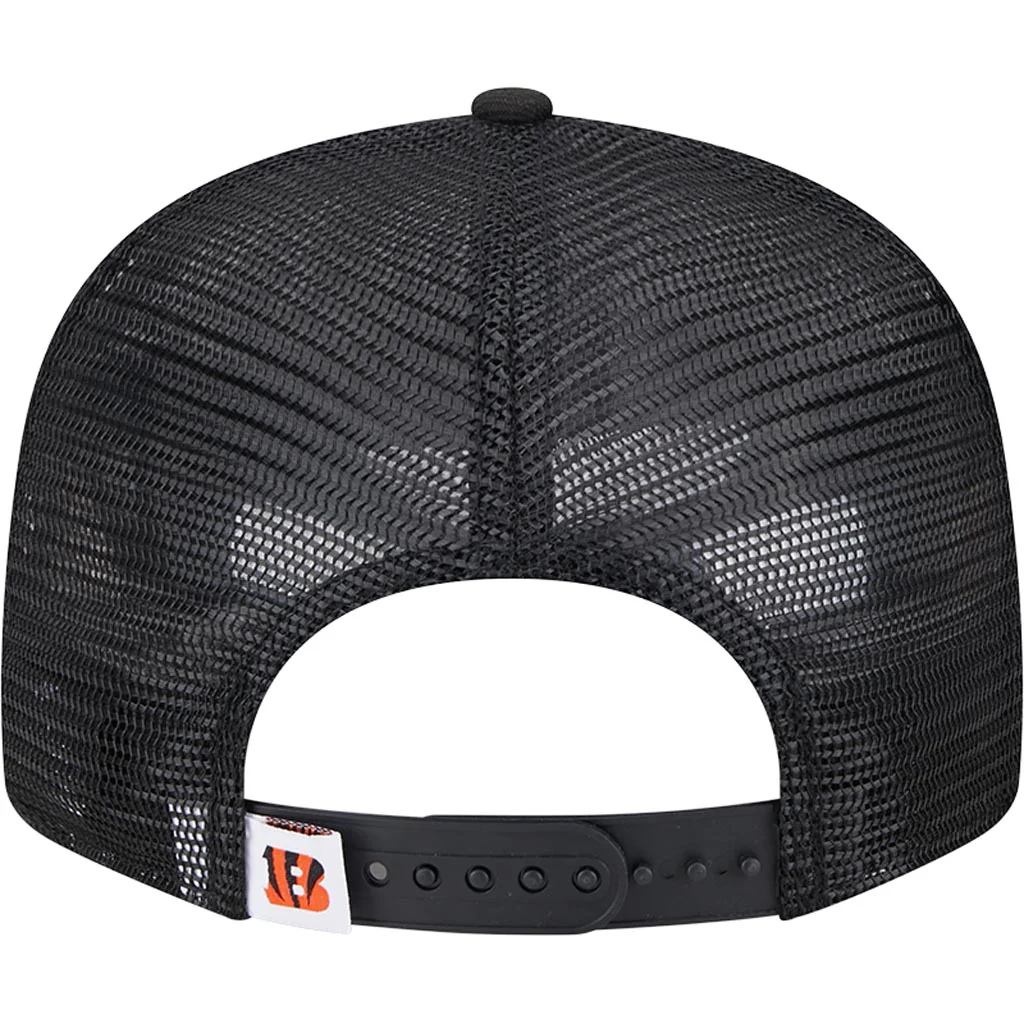 NFL Cincinnati Bengals New Era 9FIFTY Snapback Trucker Hat - Black - Image 4