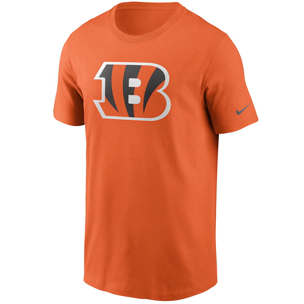 NFL Cincinnati Bengals Nike Cotton Essential Logo T-Shirt - Orange