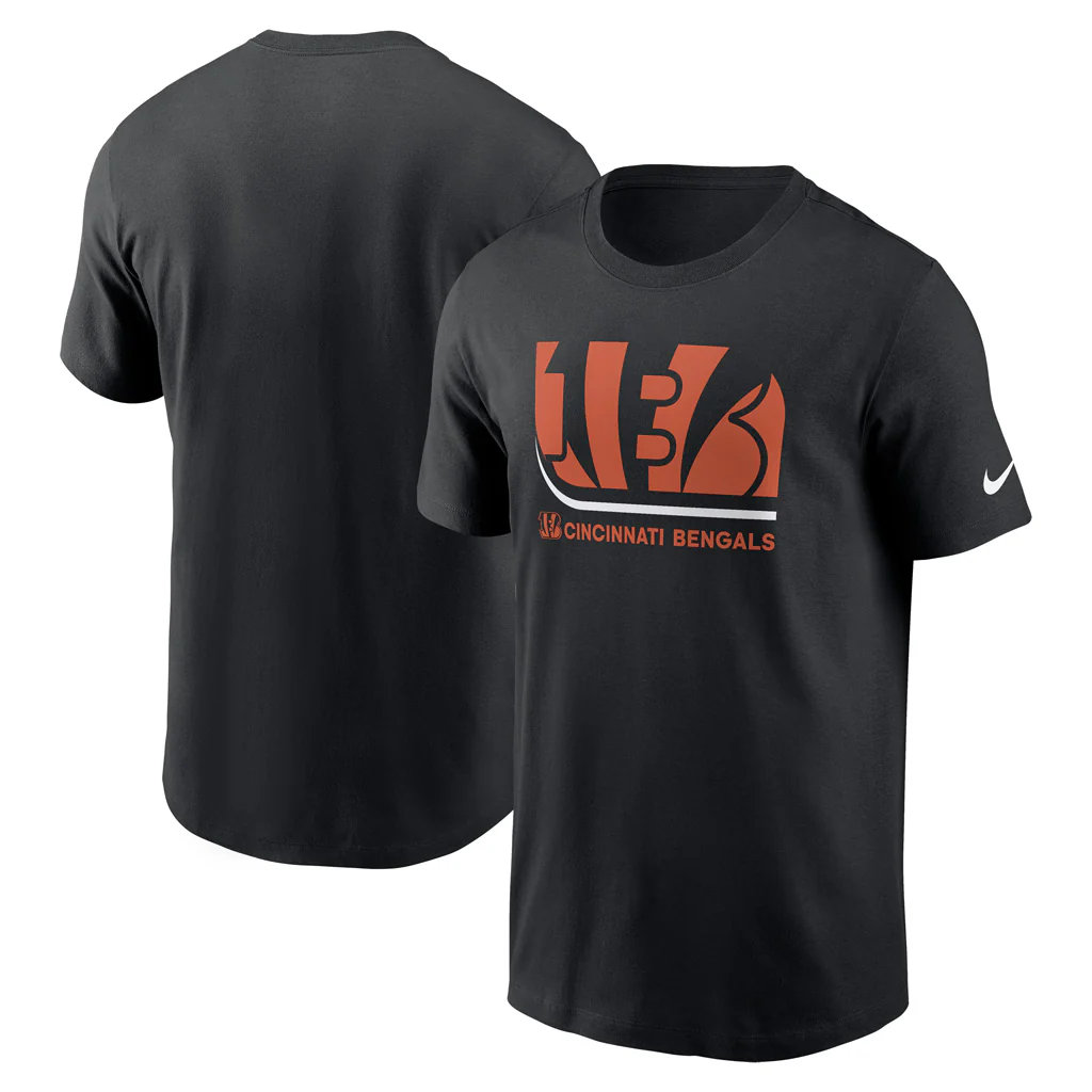 NFL Cincinnati Bengals Nike Lock Up Essential T-Shirt - Black