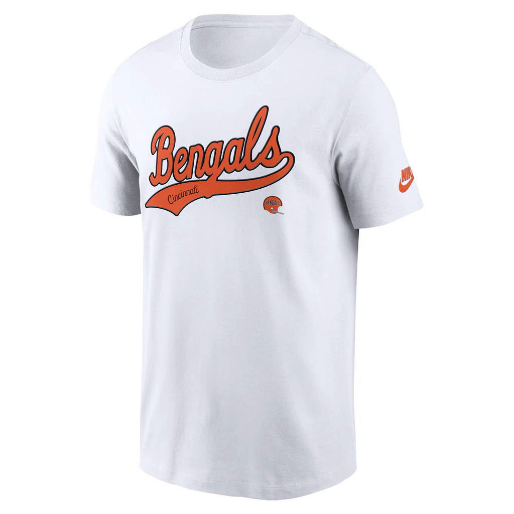 NFL Cincinnati Bengals Nike Rewind Tailsweep T-Shirt - Image 2