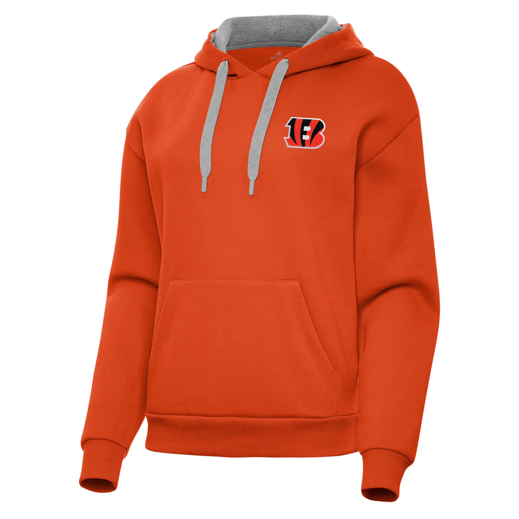 NFL Cincinnati Bengals Women's Antigua Victory Pullover Hoodie - Orange