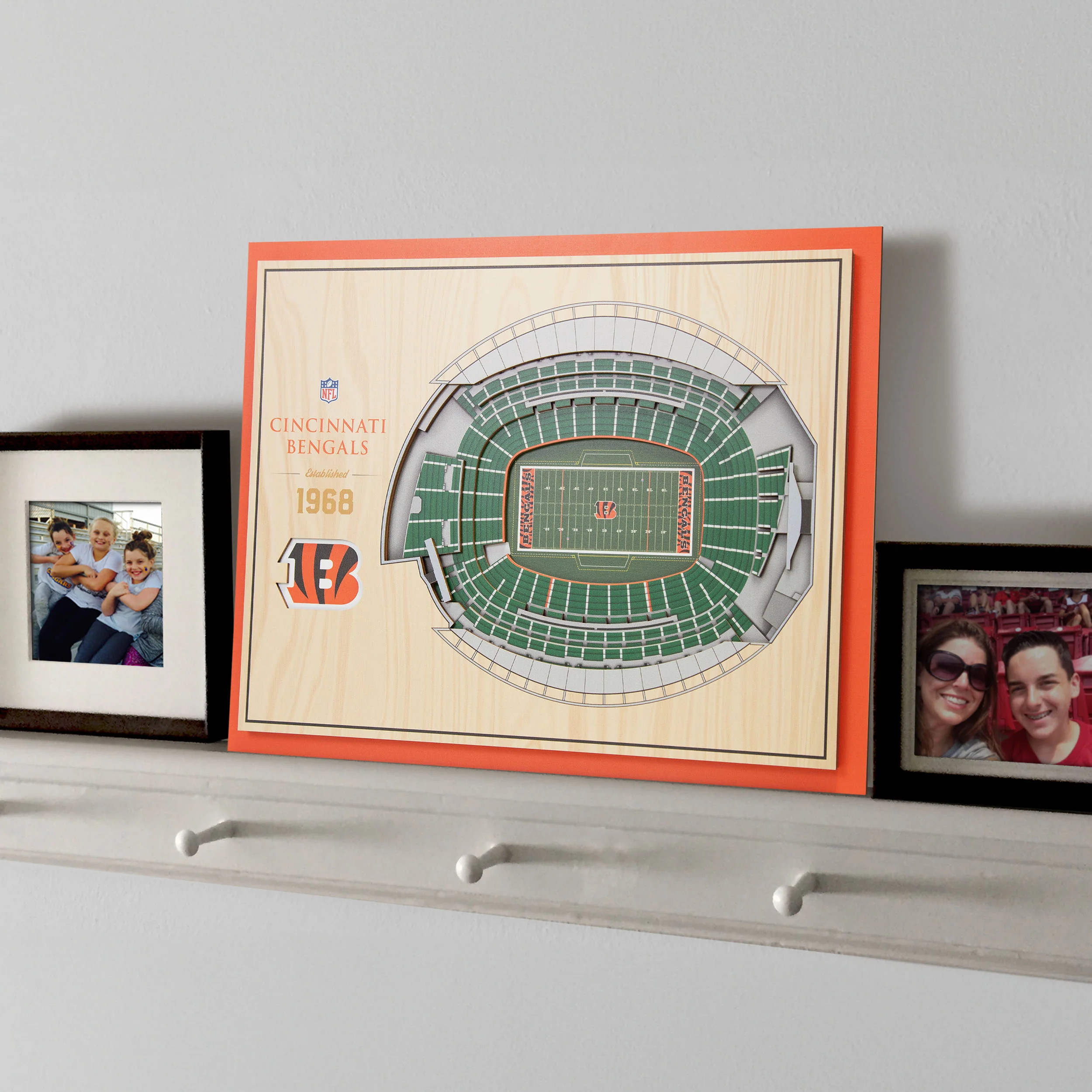 NFL Cincinnati Bengals You the fan 5-Layer Stadium View Wall Art - Image 2