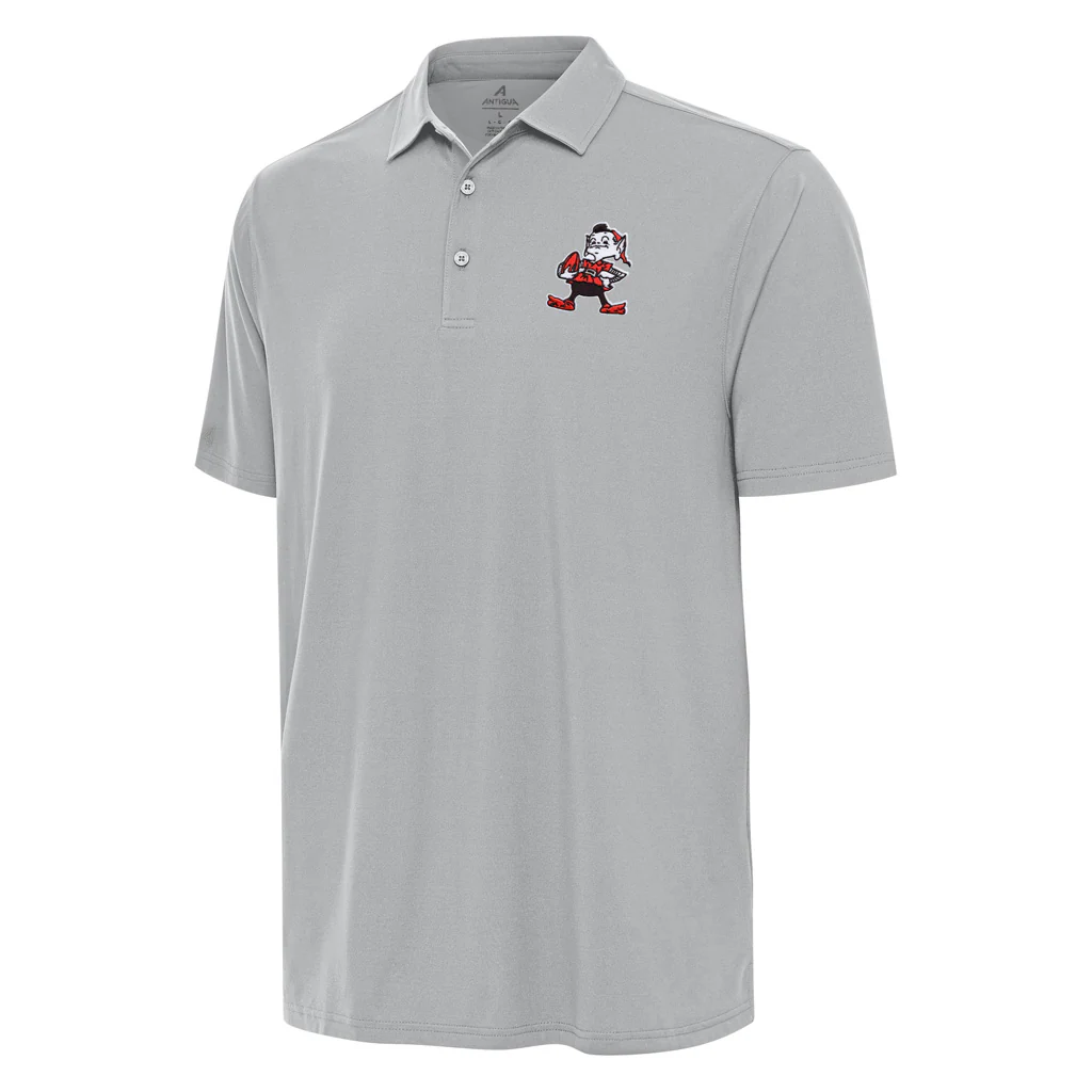 NFL Cleveland Browns Antigua Throwback Era Polo - Gray
