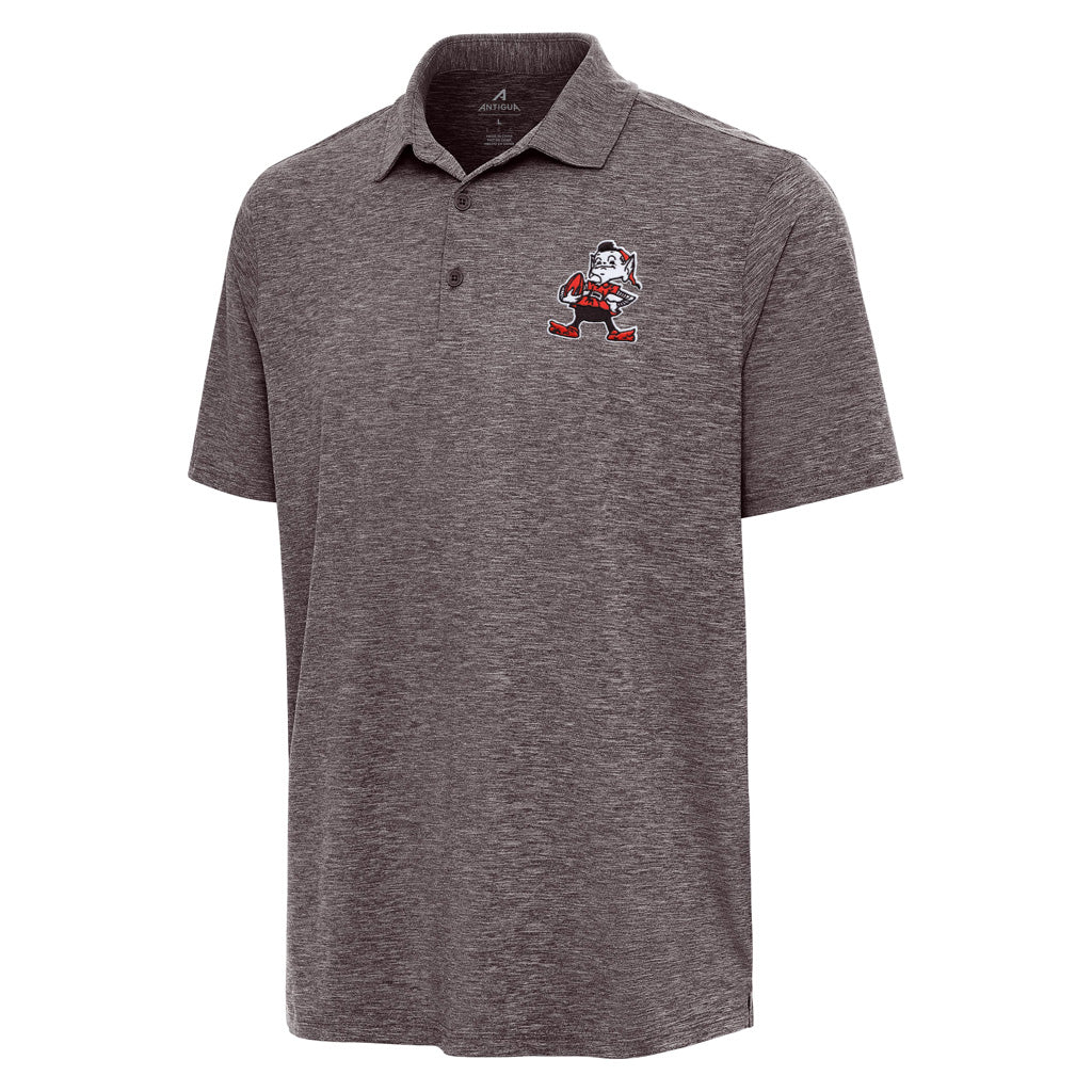 NFL Cleveland Browns Antigua Throwback Par 3 Polo - Brown